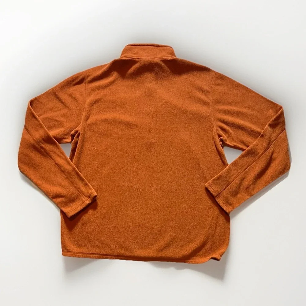 The North Face Men's Crest Fleece Pullover Size M Grey Chest Pocket Long Sleeve